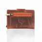 Preview: Slim Wallet mit Münzfach & RFID-Schutz 24- (10A) Mini Geldbörse Herren & Damen - Kartenetui Kreditkartenetui - Portmonee Geldbeutel Portemonnaie Neu
